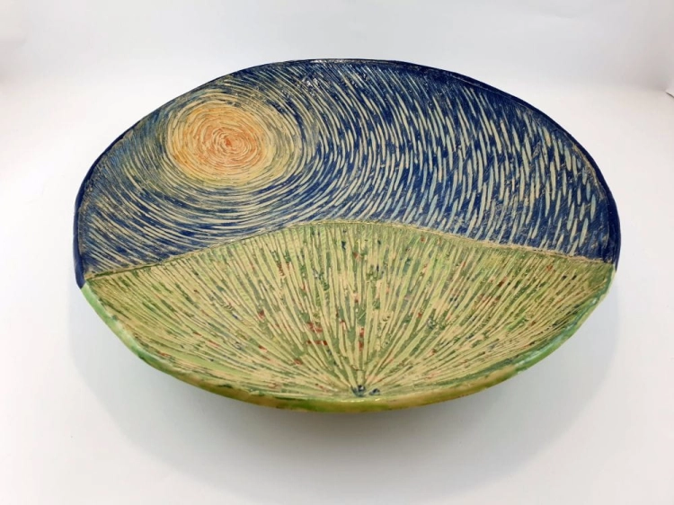 patera-polna-przestrzen-rekodzielo-zielen-granat-krajobraz-ceramiczny-talerz-artystyczny-handmade-2.jpg